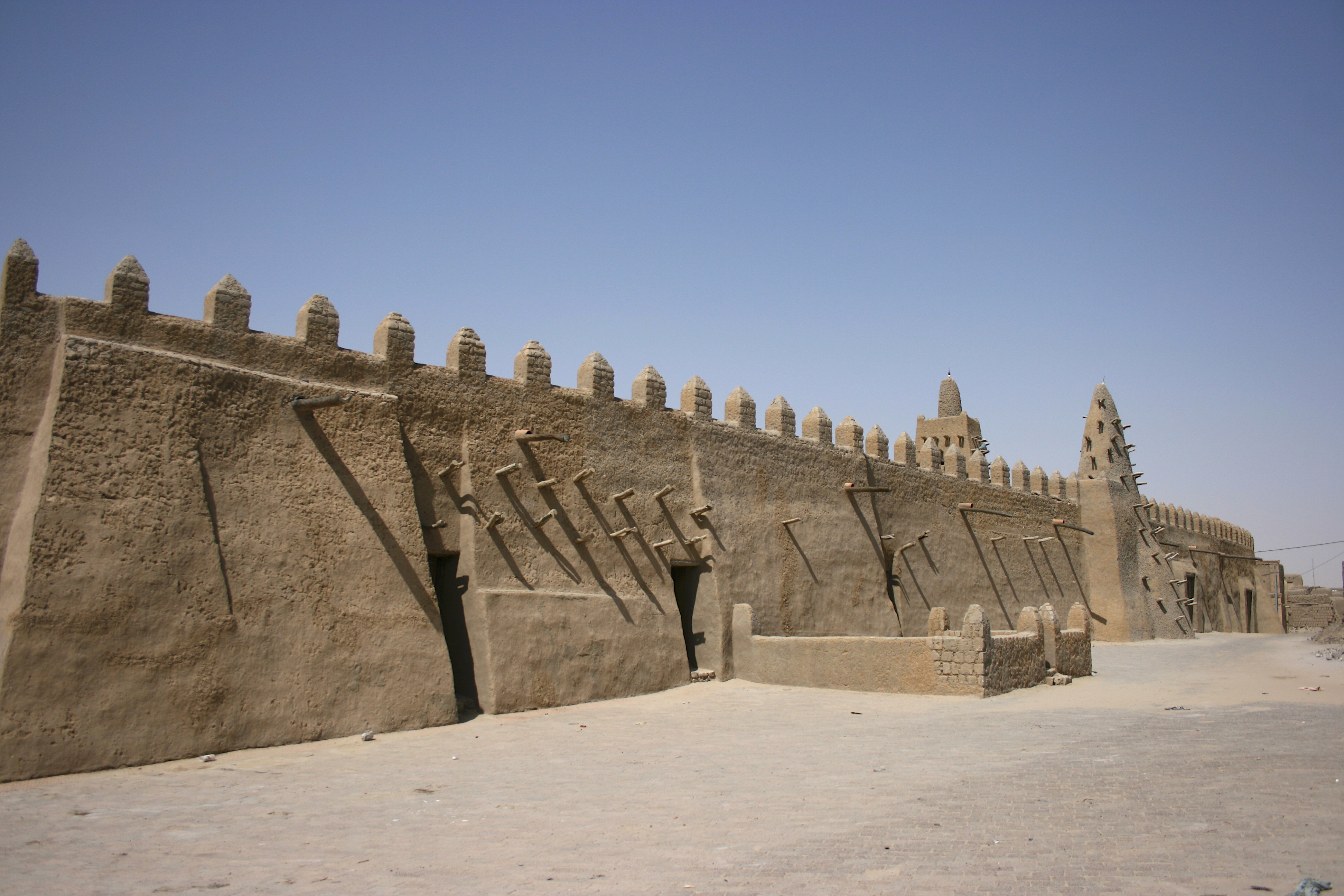 The Djingareyber Mosque in Timbuktu, a Sahelian earthen landmark traditionally linked to Mansa Musa’s reign