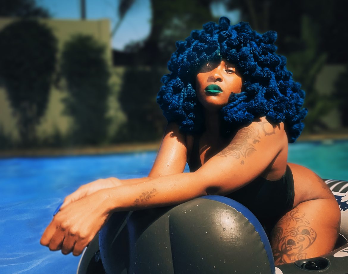 Moonchild Sanelly in an official promotional image connected to The Blueprint