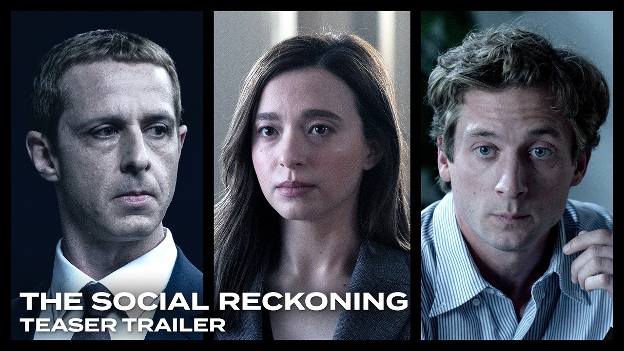 Official teaser trailer image for The Social Reckoning, starring Mikey Madison and Jeremy Allen White