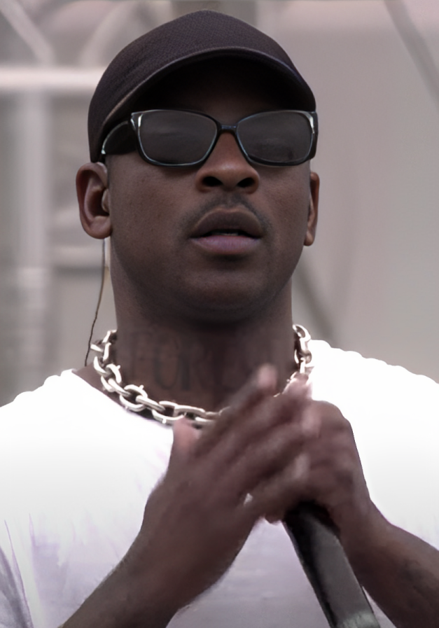Skepta at a live performance British rapper Skepta performing in 2019
