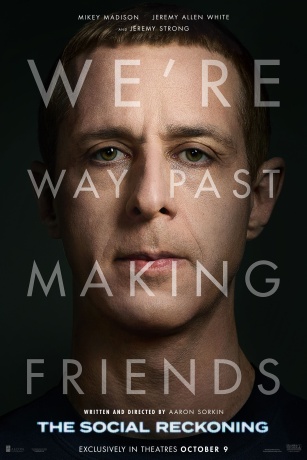 Official theatrical poster for Aaron Sorkin’s The Social Reckoning